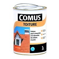 Peinture Toiture Comus Rouge Brique - Imperméabilisante Et Décorative, Neuve